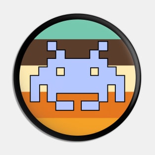 1970s Video Game Space Alien Invader Pin