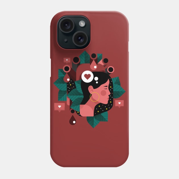 The Head and the Heart Phone Case by Holt510