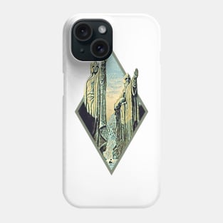 Kings by the River - Digital Art - Diamond Frame - White - Fantasy Phone Case