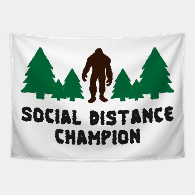 Social Distance Champion Tapestry by happysquatch