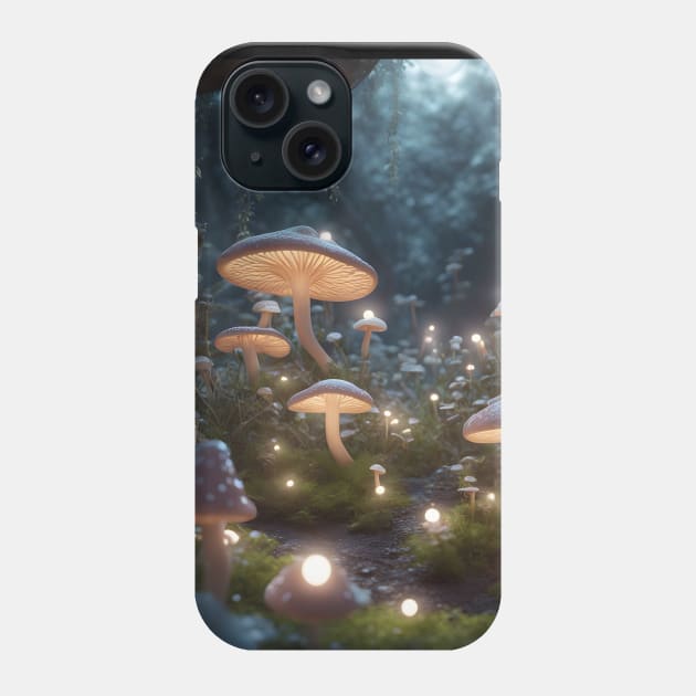 Goblincore Mushroom Magic Phone Case by softbluehum