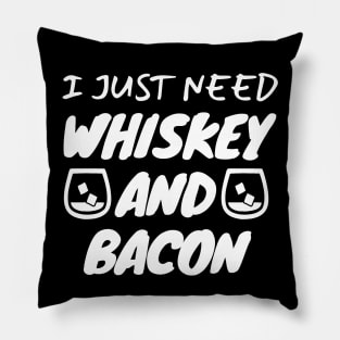 Whiskey And Bacon Pillow