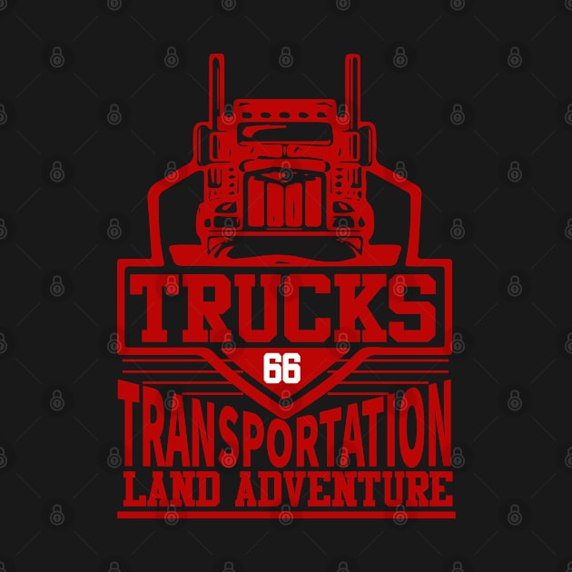 Trucks transportation land adventure by graphicganga