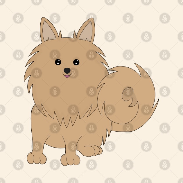 Dog Cartoon Amazing Pomeranian by DiegoCarvalho