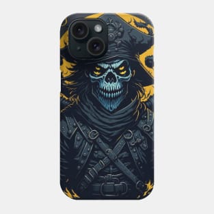 Pirate captain skull Phone Case