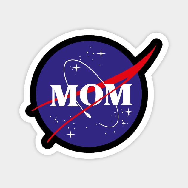 MOTHERS DAY WICCA GIFT FOR MOM: NASA MOM SPACE T-SHIRT Magnet by Chameleon Living