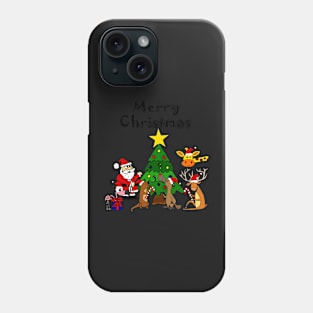 Santa and Friends Merry Christmas Pattern Children 1 Phone Case