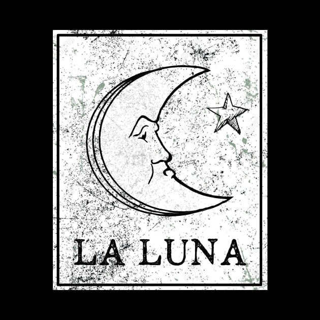 La Luna Loteria Mexican Tarot Card by ballhard