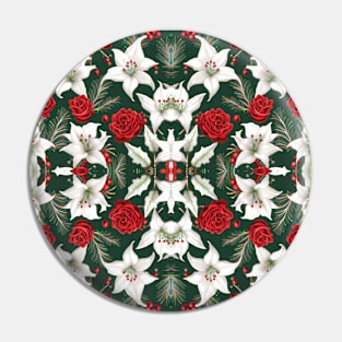 Christmas pattern Pin