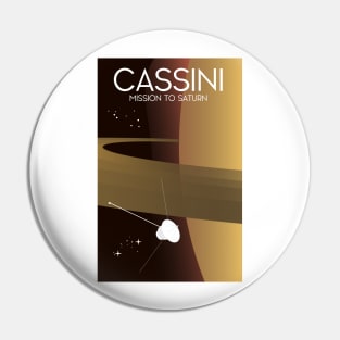 Cassini NASA Saturn Space art Pin