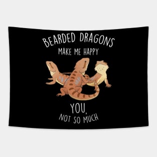 Bearded Dragons Make Me Happy Tapestry