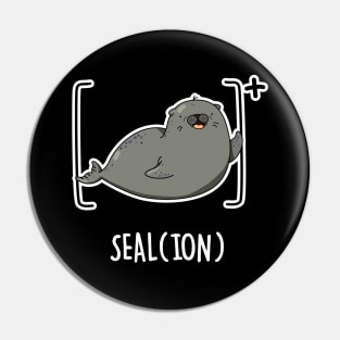 Seal Ion Cute Sea Lion Pun Pin