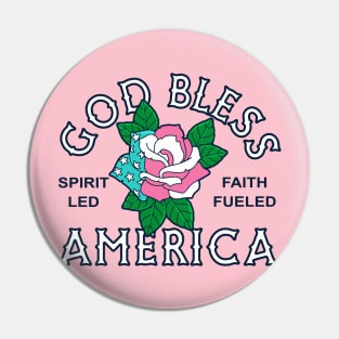 Christian Apparel Clothing Gifts - God Bless America Pin