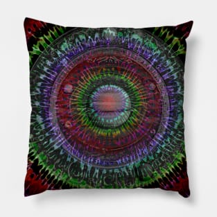 Earth color tie dye mandala hippie dead head phish lot Pillow