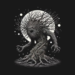 Ent Tree Monster Vintage Fairy Tale Character Old Tree Goblin T-Shirt