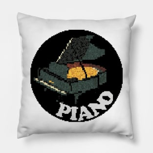 Rock Battle Card Game Piano Icon Pillow