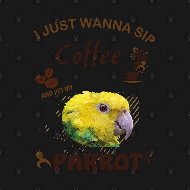 i just wanna sip coffee and pet my parrot by obscurite