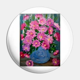 Some beautiful and lovely boutique of pinks and purple flowers in a glass vase Pin