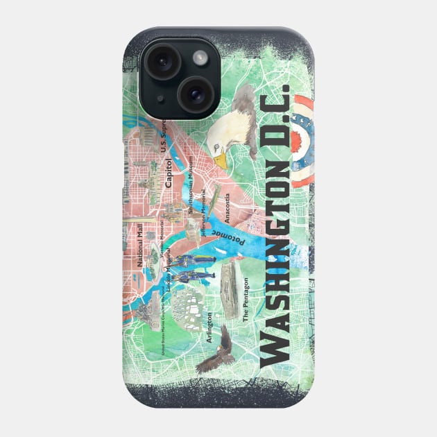 Washington DC Phone Case by artshop77