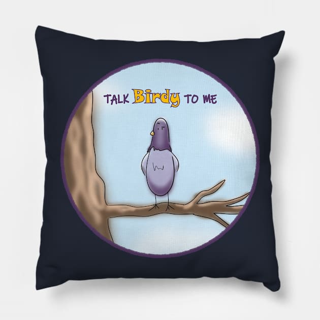 Talk Birdy to Me Pillow by ATG Designs