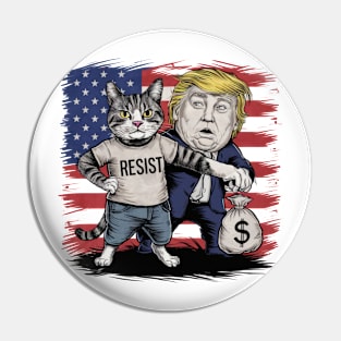 Cats Against Trump Pin