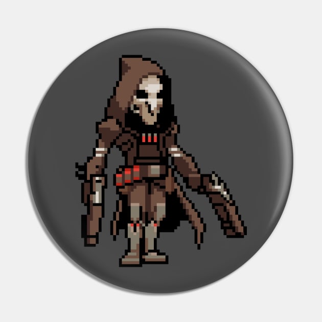 Overwatch - 16-Bit Reaper Pin by wyckedguitarist