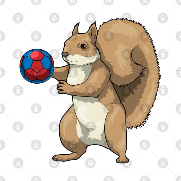 Squirrel Handball player Handball by Markus Schnabel