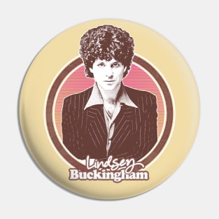 Lindsey Buckingham // Retro Style Fan Design Pin