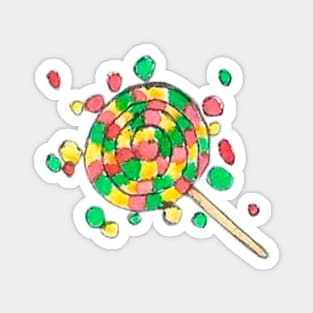 "Candy cane" sweet sticker Magnet