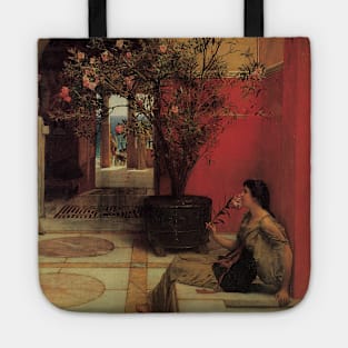 An Oleander by Sir Lawrence Alma-Tadema Tote