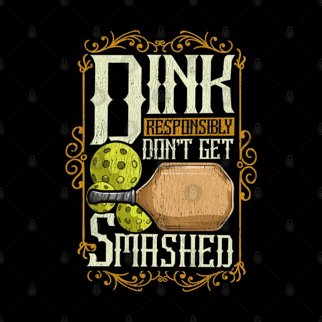 Pickleball Dink Responsibly Dont Get Smashed by E