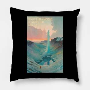 Haunted Places Gunnuhver Iceland Art Nouveau Pillow