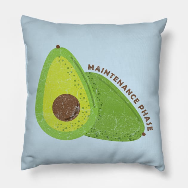 avocado maintenance phase Pillow by Basketball-Number