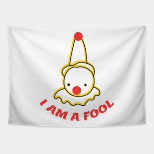 I am a fool funny sad clown Tapestry