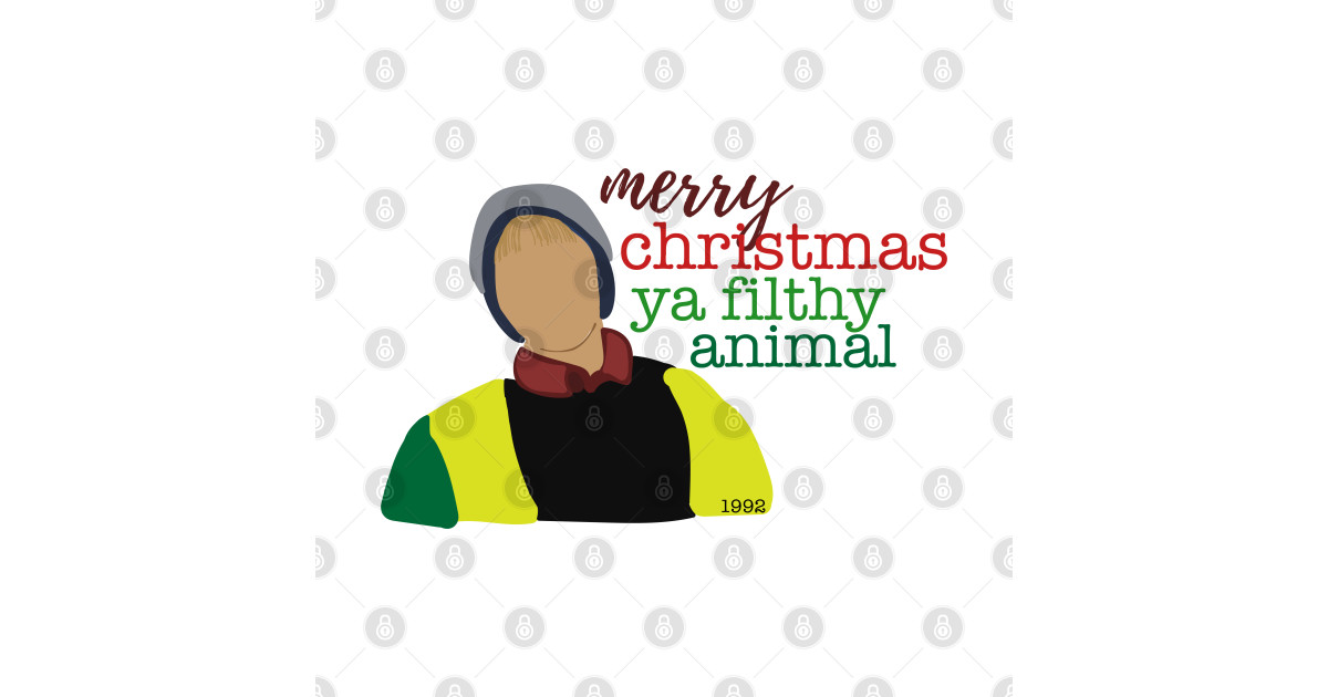 Merry Christmas Ya Filthy Animal - Merry Christmas Ya Filthy Animal - Mug | TeePublic