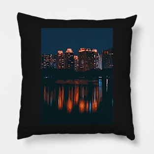 Dark City - Landscape Pillow