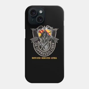 US Army 5th Special Forces Group Death Skull De Oppresso Liber 5th SFG - Gift for Veterans Day 4th of July or Patriotic Memorial Day Phone Case