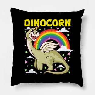 Cute & Funny Dinocorn Dinosaur Unicorn Pillow