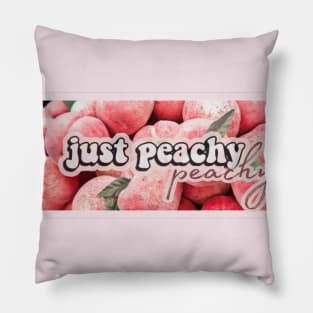 Peachy preach milk feminine cute kawaii pink vintage retro aesthetic beautiful dream love romantic Pillow