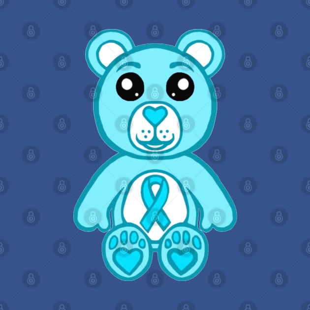 Light Blue Warrior Bear by CaitlynConnor