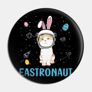 Eastronaut Cat Astronaut Easter Day Pin