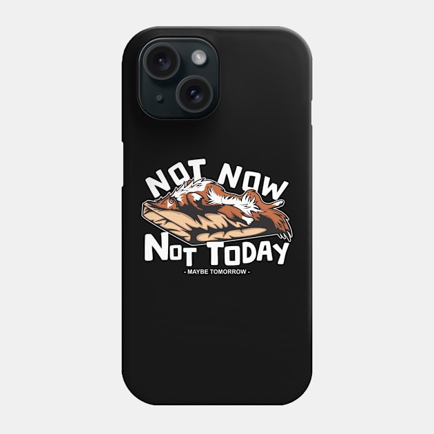 Lazy Toller Nova Scotia Duck Tolling Retriever Not Now Sleeping Phone Case by welovetollers
