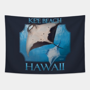 Kehena Hawaii Manta Rays Sea Rays Ocean Tapestry