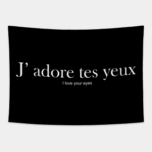 J' adore tes yeux - I love you Tapestry