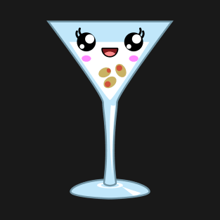 Kawaii Martini Drink Party T-Shirt