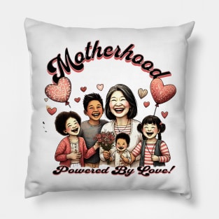 Joyful Motherhood - A Celebration of Love and Laughter Pillow