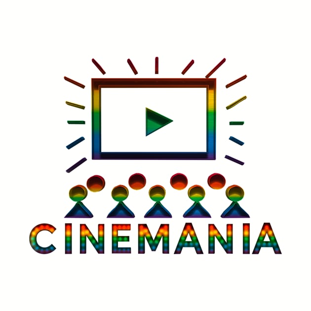 Cinemania PRIDE Logo T-Shirt by Cinemania World