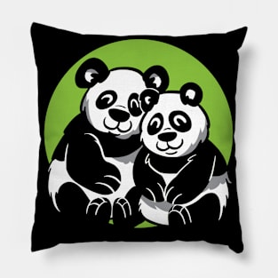 Cute Panda Pair Pillow