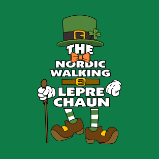 The Nordic Walking Leprechaun St Patrick's Day Celebration Matching Outfits Group Attire T-Shirt