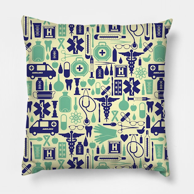 Nursing Pattern Pillow by aquariart